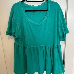 free people flowy peplum top